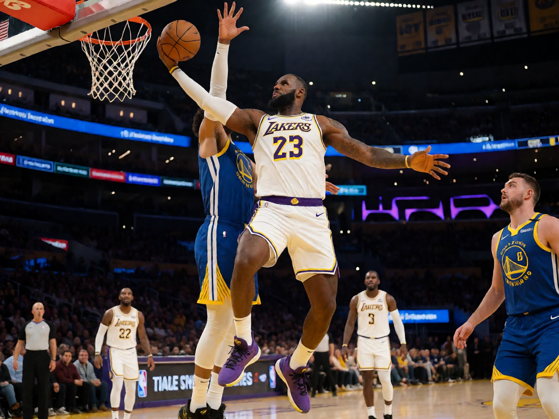NBA常规赛詹姆斯比赛画面